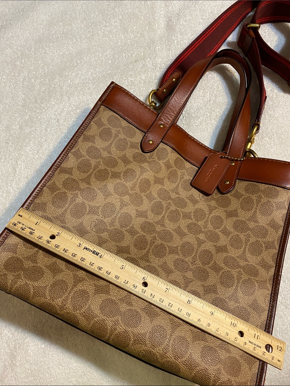 Coach Signature Field Tote - Picture 6 of 13